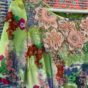 Anthropologie knee length dress size 2